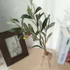 Fiori decorativi Falsi foglie di ulivo Frutti Rami Rami artificiali Disposizione dei fiori Piante Po Oggetti di scena Matrimonio a casa con vaso