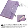 Paseist Luksusowy brokat Magnetyczne Obudź Sleep Pu Skórzane portfel Portfel gotówki stojak Stojak Tablet Tablet Cover Bag na iPad Air Mini Pro 1 2 3 4 5 6 7 8 9,7 10,2 10,5 11 12,9 cala