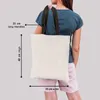 Shopping Bags Canvas Shoulder Bag Women Reusable Grocery Organizer Gold Letter Print Foldable Outdoor Travel Handbag Picnic Tote