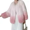 Women's Fur Korea Warm Elegant Faux Coat Korean Fashion Winter Fluffy High Quality Coats for Women