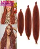 Synthetic Black 162428 Inch Kinky Marley Braiding Crochet Synthetic Pre Separated Springy Afro Hair For Butterfly Loc8581757