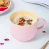 Muggar europeisk stil stor magmjölk kopp stor kapacitet havregryn frukost hushåll soppa skål student barn kreativ keramik mugg