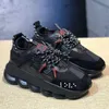 Mode Luxus Chain Reaction Designer Schuhe Italien Marke Casual Trainer Schwarz Weiß Mehrfarbig Gummi Wildleder Pony Leopard Rosa Übergroße Dhgate Plateau Sneakers