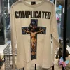 Herren Hoodies Sweatshirts Neue Baumwolle Saint Michael Sweatshirts Hochwertige Audio Cross Eyes Print Rundhalspullover Lässige Männer Frauen Langarm T-Shirt Q240217