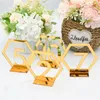 1015PCS 115 Hollow Table Number Signs Wedding Birthday Party Decor Acrylic Memo Holder Place Card Reception Seat Decoration 240127