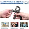 Adjustable Counting Hand Exerciser Grip Strength Expander Finger Pinch Carpal Handgrip Muscle Training Equipment 240127