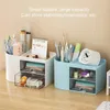 Storage Boxes Drawer Makeup Box Dormitory Organizers Set Clear Plastic Desk Dividers Bins Organizer Transparent