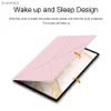 Tablet PC Cases Bags Y-Fold Magnetic Case With S Pencil Holder Cover For Samsung Galaxy Tab S9 S8 S7 11 Inch Tablet S9 FE 10.9 Smart Stand CasesL240217