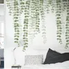 Wall Stickers 85 73cm Removable Green Leaf Vine For Living Room TV Background Self-adhesive Decals DIY Murals