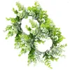 Decorative Flowers Artificial Garland Welcome Wreath Home Decorations Eucalyptus Leaves Hanging