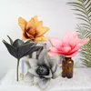 Dekorativa blommor 3d Magnolia Artificial Home Decor Interior Shopping Mall Window Display Wedding Bakgrund Dekoration Fake