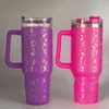 Nytt leopardmönster 304 Rostfritt stål Isoleringskopp 40oz handtag Cup Car Cup High Capacity Beer Cup9705770300p