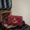 Designer Suede Shoulder Bag Womens Fashion Messenger Bag Casual Small Square Handbag Athleisure Chains Ruby Satchel Unisex Brand Pocket