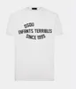 DSQ Hommes T-shirts 2023 Nouveaux hommes Designer T-shirt Italie Mode T-shirts T-shirt d'été Mâle doux et confortable 100 coton Tops 04