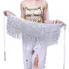 Skirts Belly Dance Skirt Shiny Sequin Scarf Tassel Dancer Fringe Costume For Women & Girls NOV99