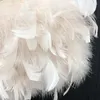 Kvällspåsar Designer Luxury Turkiet Feather Party Clutch Bag Women Wedding Purses and Handbags Shoulder Pearl Chain