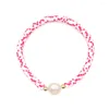 Bracelets à maillons GO2BOHO mode bohème coloré perles d'eau douce perle polymère argile Heishi Bracelet pour les femmes