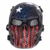 Airsoft Paintball Party Mask Skull Full Face Mask Army Games Outdoor Metal Mesh Oku Costum