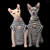 Cat Costumes Pet Summer Sleeveless Vest Home Wear Clothing Sphinx Devon Rex Short-legged Clothes For Sphynx Hairless