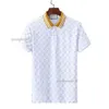 Mens Stylist Polo Shirts High Street Short Sleeve S Designer Men mode Snake Bee Floral broderi Bomull T-shirt svartblå vit casual polos skjorta