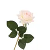 Flores decorativas dia dos namorados 2024 toque real látex rosa 50 peças pacote decoração de flores artificiais buquê casamento decoração de casa
