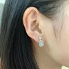 Kolczyki na stadninie Karloch S925 Pure Silver Ear Stuls Małe i wysokiej klasy Design Full Diamond Drops Fality Earcone Fail