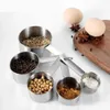 Misurazione strumenti in acciaio inossidabile cucchiaio set di utensili da forno con cucina graduata