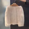 Women's Fur LKSK Skin Hair One Piece Korean Autumn/Winter Jacket Fashion 2024 Small Fragrant Short Coat