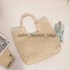 Shoulder Bags New straw Woven Bag Simple Large Capacity Portable Beach Vacation WomensH24217