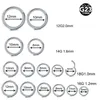 10pc ASTM 36 näsring Hoop Septum Piercing Clicker 1012141618G20G NOSTRIL HANNED SEGMENT Septo Helix Earrings 240130