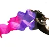 Stage Wear Silk Dance Props Fans 180x90cm Unisex 1 Pair Left Right Hand Belly Long Black Purple Rose Can Be Customized