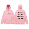 Men's Hoodies Sweatshirts Hip Hop Hoodie Men Women Hoodies Sweatshirts Cactus Jack YOU WERE HERE Letter Print Hooded Hoody Man Streetwear T240217