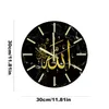 Wandklokken Gloeien in het donker EID Klok 3D Midden-Oosterse stijl Ophangbaar Stil Batterij-aangedreven Decoratieve Home Decor Ornamenten