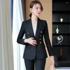 Women's Two Piece Pants Est 2024 Spring Autumn Formal Pantsuits For Women Business Work Wear Suits Female Blazers Femininos Trousers Sets