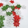 Etykiety Tagi świąteczne ozdoby z drewna plasterki drewniane drzewo agnio anioła drewniana drewniana przycisk Noel Navidad Natal Nowy rok dostawy 50pcs mieszanka Q240217