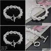 Chain High Quality Low Price 925 Sier Bracelets Grade Sterling For Wedding Party Women Jewelry Men Bracelet Charms Drop Delivery Jewe Dh79R