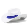 Chapéu de cowboy chapéus masculinos ocidental cowgirl país boné de golfe topo jazz equitação elegante panamá luxo 240130