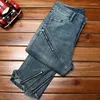 Herren Jeans Street Style Zipper Design Motorrad Für Männer Trendy Wild Stretch Slim Fit Skinny 2024 Retro Hosen