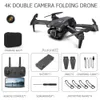 Drones RC Drone met 4K-camera Afstandsbediening Helikopter Luchtfoto Opvouwbaar Radiogestuurd Quadcopter Gebaar WIFI PVF Speelgoedcadeau YQ240217