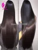 Longo e sedoso cabelo humano em linha reta u parte peruca para preto feminino sidemiddle parte virgem brasileiro upart peruca natural color52241723447256