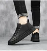 Mense Casual Shoes Pu Leather Bekväma Sneakers Non Slip Flats Fashion Fall Driving Dress Loafers Moccassins 240202