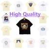 Rhude Mens 23Ss High Shirt T Quality Tess Designer Повседневная мода с коротким рукавом Америка Мужчины Женщины Футболки с воротником Размер США S-Xl ess рубашки