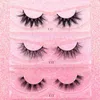 Visofree 3D Nertsen Wimpers 10 pairslot Valse Wimpers Piekerige Luxe Herbruikbare Fluttery Fake 16mm Make-Up 240126