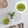 Horloges murales Réfrigérateur Aimant Horloge Vert Fruit En Forme Décoratif Réfrigérateur Mont À La Mode Magnétique Temps Pour La Maison