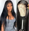 28 Inch 180 Density Straight Lace Front Wig Brazilian Lace Front Human Hair Wigs Remy HD Transparent Lace Frontal Wigs5374151