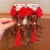 Accessoires pour cheveux Fleur Bowknot Perruque Clip Princesse Perle Rouge Enfants Épingle À Cheveux Barrettes Tresse Latérale Femme