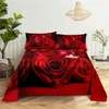 Bedding sets Gorgeous Luxury Flowers Digital Printing Sheet Set Bedding Sheet Case Bedding Fashion Exquisite Printing Sheet