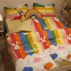 Yatak takımları yeni moda sevgi dolu kalp yatak seti kızlar yetişkinler yetişkinler yatak odası dekor prenses tarzı yorgan kapağı 180x220cm çilek yorgan kapağı