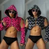 Bühne tragen Männer Gogo Tänzer Kostüm Sexy Pole Dance Kleidung Muskel Mann Hoodies Mantel Shorts Bar Nachtclub DJ Rave Outfit XS7174