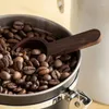 Koffielepels 2-delige schep Houten maatlepel Set Bean Sugar Spice Measure Home Kitchen Tools